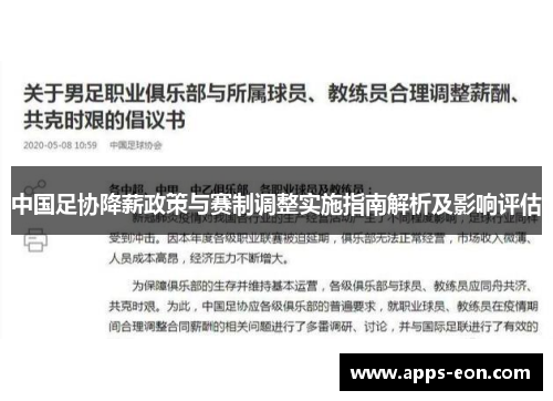 中国足协降薪政策与赛制调整实施指南解析及影响评估