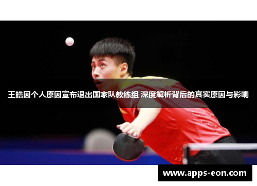 王皓因个人原因宣布退出国家队教练组 深度解析背后的真实原因与影响